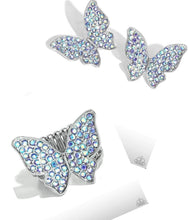 Load image into Gallery viewer, Paparazzi High Life - Blue Earrings and Paparazzi High Time - Blue Ring Set