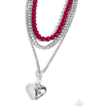 Load image into Gallery viewer, Paparazzi Easy Elevation - Red Necklace