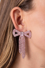 Load image into Gallery viewer, Paparazzi Just BOW With It - Pink Earrings