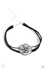 Load image into Gallery viewer, Paparazzi Textured Tapestry - Black Necklace (Choker)