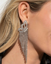 Load image into Gallery viewer, Paparazzi Aerial Accent - White Earrings (2024 Empower Me Pink)
