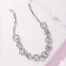 Load image into Gallery viewer, Paparazzi Elegant Embrace - White Necklace (2025 EmpowerMe Pink)