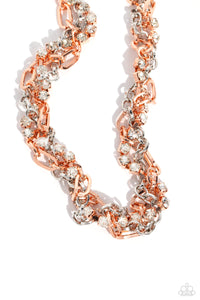 Paparazzi Totally Two-Toned - Copper Necklace & Paparazzi Two-Tone Taste - Copper Bracelet