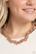 Load image into Gallery viewer, Paparazzi Totally Two-Toned - Copper Necklace & Paparazzi Two-Tone Taste - Copper Bracelet