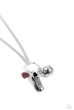 Load image into Gallery viewer, Paparazzi Corner Kick - Red Necklace
