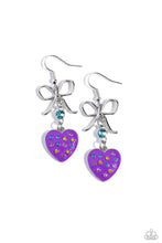 Load image into Gallery viewer, Paparazzi BOW Away Zone - Purple Earrings
