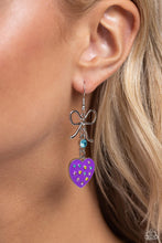 Load image into Gallery viewer, Paparazzi BOW Away Zone - Purple Earrings