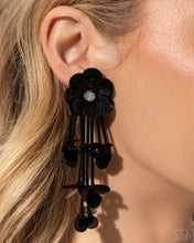 Load image into Gallery viewer, Paparazzi Floral Future - Black Earrings (April 2024 Life Of The Party)