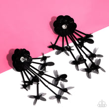 Load image into Gallery viewer, Paparazzi Floral Future - Black Earrings (April 2024 Life Of The Party)