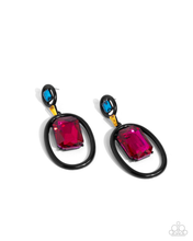 Load image into Gallery viewer, Paparazzi Dipped in Dazzle - Black Earrings