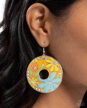 Load image into Gallery viewer, Paparazzi Embroidered Elegance - Yellow Earrings
