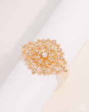Load image into Gallery viewer, Paparazzi Flattering Floral - Gold Bracelet