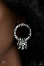 Load image into Gallery viewer, Paparazzi Adorned Allegiance - White Earrings (October 2023 Fashion Fix)