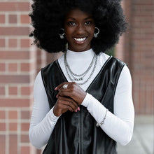 Load image into Gallery viewer, Paparazzi Adorned Allegiance - White Earrings (October 2023 Fashion Fix)