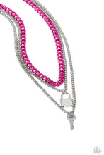 Load image into Gallery viewer, Paparazzi Locked Labor - Pink Necklace