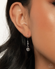 Load image into Gallery viewer, Paparazzi Coquette Chic - Silver Necklace & Paparazzi Coquette Candidate - Silver Earrings Set