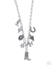 Load image into Gallery viewer, Paparazzi Hoedown Throwdown - Silver Necklace