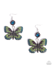 Load image into Gallery viewer, Paparazzi Fluttering Feature - Green Earrings