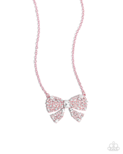 Load image into Gallery viewer, Paparazzi Bewitching Bow - Pink Necklace