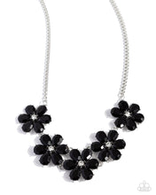 Load image into Gallery viewer, Paparazzi Floral Fun - Black Necklace & Paparazzi A Blast of Blossoms - Black Earrings Set