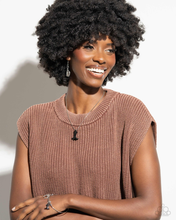 Load image into Gallery viewer, Paparazzi Rodeo Royalty - Black Earrings & Paparazzi Western Waltz - Black Bracelet Set