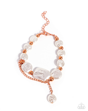 Load image into Gallery viewer, Paparazzi Beaming Baroque - Copper Necklace & Paparazzi 5th Avenue Finesse - Copper Bracelet Set