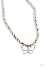 Load image into Gallery viewer, Paparazzi Vibrant Flutter - White Necklace