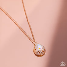 Load image into Gallery viewer, Paparazzi Gracefully Glamorous - Rose Gold Necklace
