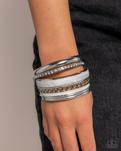Load image into Gallery viewer, Paparazzi Smoldering Stack - Silver Bracelet