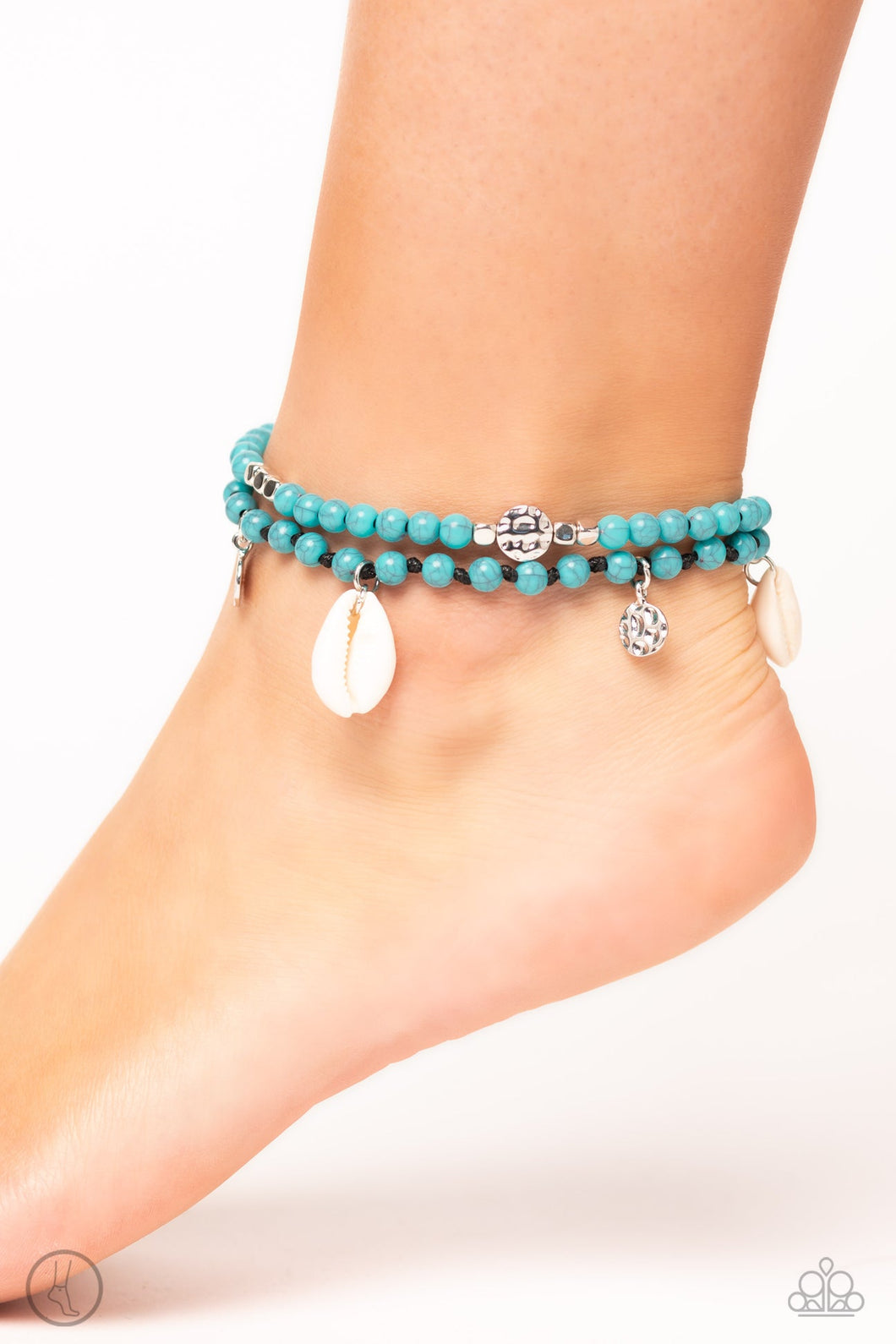 Paparazzi Buy and SHELL - Blue Anklet