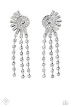 Load image into Gallery viewer, Paparazzi Torrential Twinkle - White Earrings (May 2023 Fashion Fix)