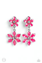 Load image into Gallery viewer, Paparazzi Transparent Talent - Pink Earrings (Clip-On)