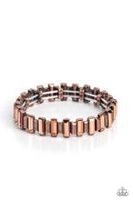 Load image into Gallery viewer, Paparazzi Sunburst Season - Copper Necklace & Paparazzi BURSTING the Midnight Oil - Copper Bracelet Set