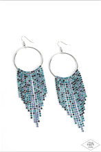 Load image into Gallery viewer, Paparazzi Streamlined Shimmer - Blue Earring (Pink  Diamond Exclusive)

