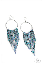 Load image into Gallery viewer, Paparazzi Streamlined Shimmer - Blue Earring (Pink Diamond Exclusive)