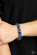 Load image into Gallery viewer, Paparazzi Born To Bedazzle - Blue Bracelet (Pink Diamond Exclusive)