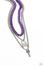 Load image into Gallery viewer, Paparazzi Locked Labor - Purple Necklace