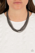 Load image into Gallery viewer, Paparazzi Free to CHAINge My Mind - Black Necklace