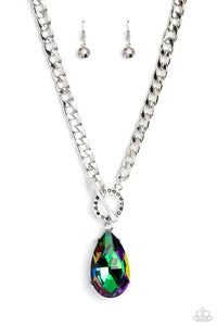 Paparazzi Edgy Exaggeration - Multi Necklace (Oil Spill)