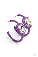 Load image into Gallery viewer, Paparazzi Call Me TRENDY - Purple Earrings