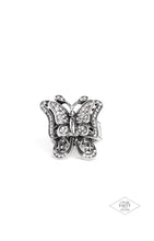Load image into Gallery viewer, Paparazzi Free To Fly Ring - White (Black Diamond Exclusive)