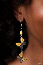 Load image into Gallery viewer, Paparazzi Spirited Soar Earrings - Yellow