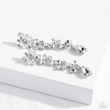 Load image into Gallery viewer, Paparazzi LIGHT at the Opera Earrings - White (2023 EmpowerMe Pink Exclusive)