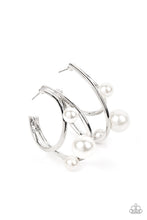 Load image into Gallery viewer, Paparazzi Metro Pier Earrings - White