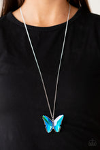 Load image into Gallery viewer, The Social Butterfly Effect - Blue Necklace