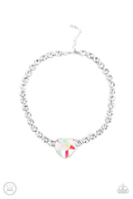Load image into Gallery viewer, Paparazzi Heart in My Throat Necklace - Multi Iridescent