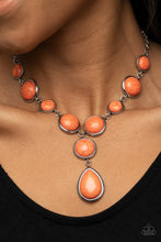 Load image into Gallery viewer, Paparazzi Terrestrial Trailblazer - Orange Necklace