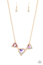Load image into Gallery viewer, Paparazzi State of the HEART Necklace - Gold (2023 March Madness)