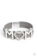 Load image into Gallery viewer, Paparazzi Heart of Mom - Silver Bracelet
