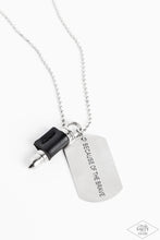 Load image into Gallery viewer, Paparazzi Proud Patriot Necklace - Black (Black Diamond Exclusive)